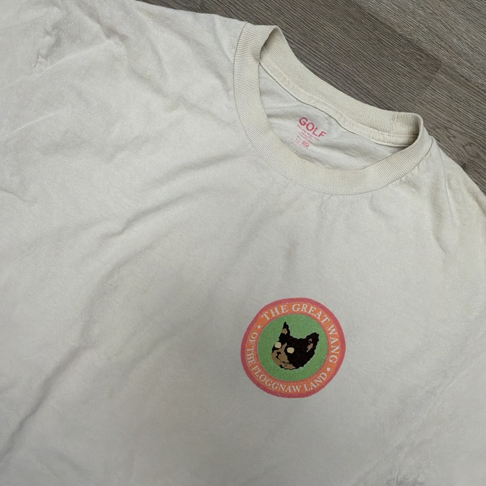 Golf Wang Great Wang Floggnaw Land Tee Mens L White Tyler The Creator